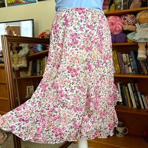Floral Pink Skirt